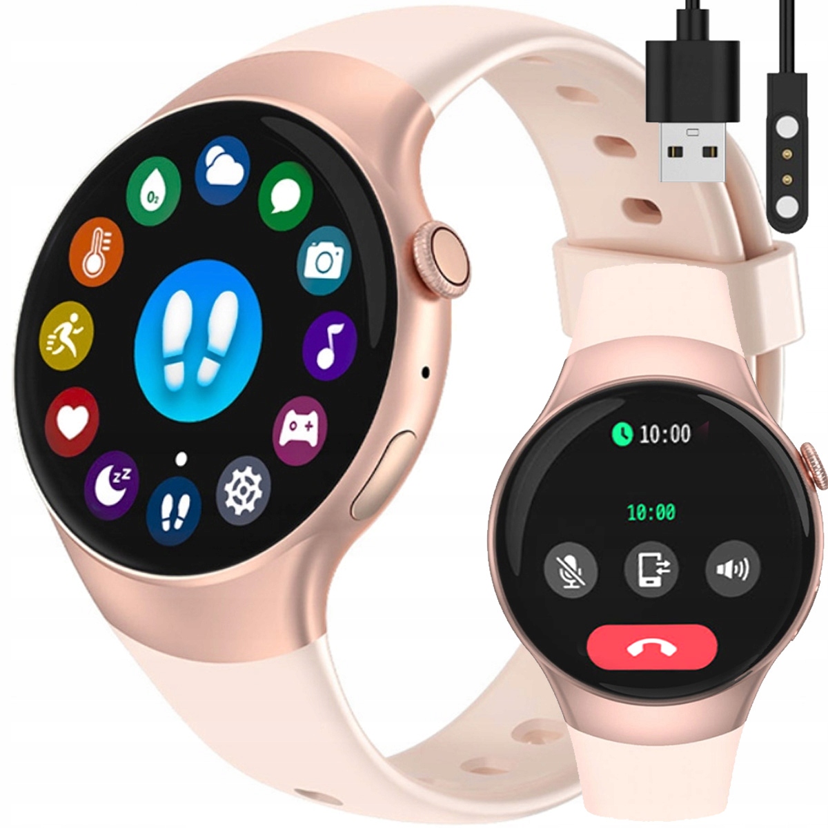 

Zegarek Smartwatch Damski Rubicon Rozmowy Puls Sms
