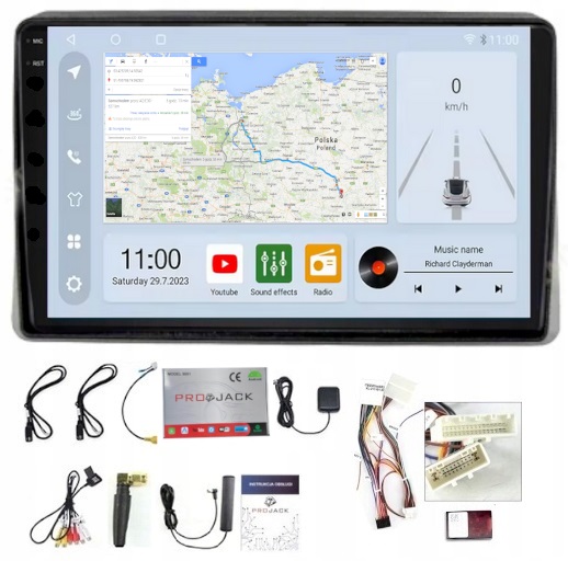 Rádio Gps Android Renault Master 2019-2023 Carplay Wifi Usb 8GB 256GB Sim