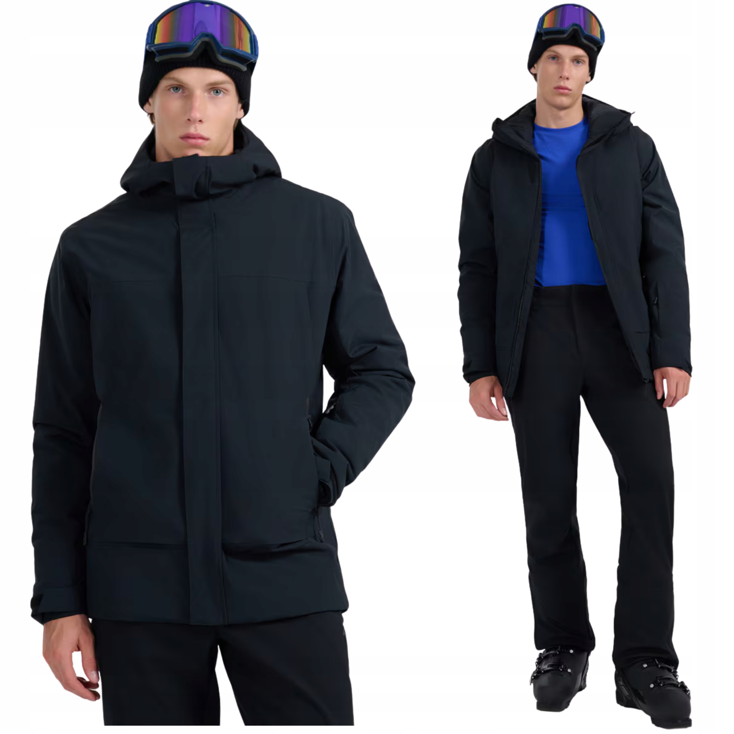 4F Kurtka Męska Zimowa Narciarska Z Membraną Na Narty W Góry Czarna M