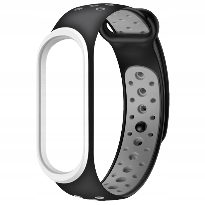 

Opaska Pasek do Xiaomi MI Band 5/6 Czarno-szara