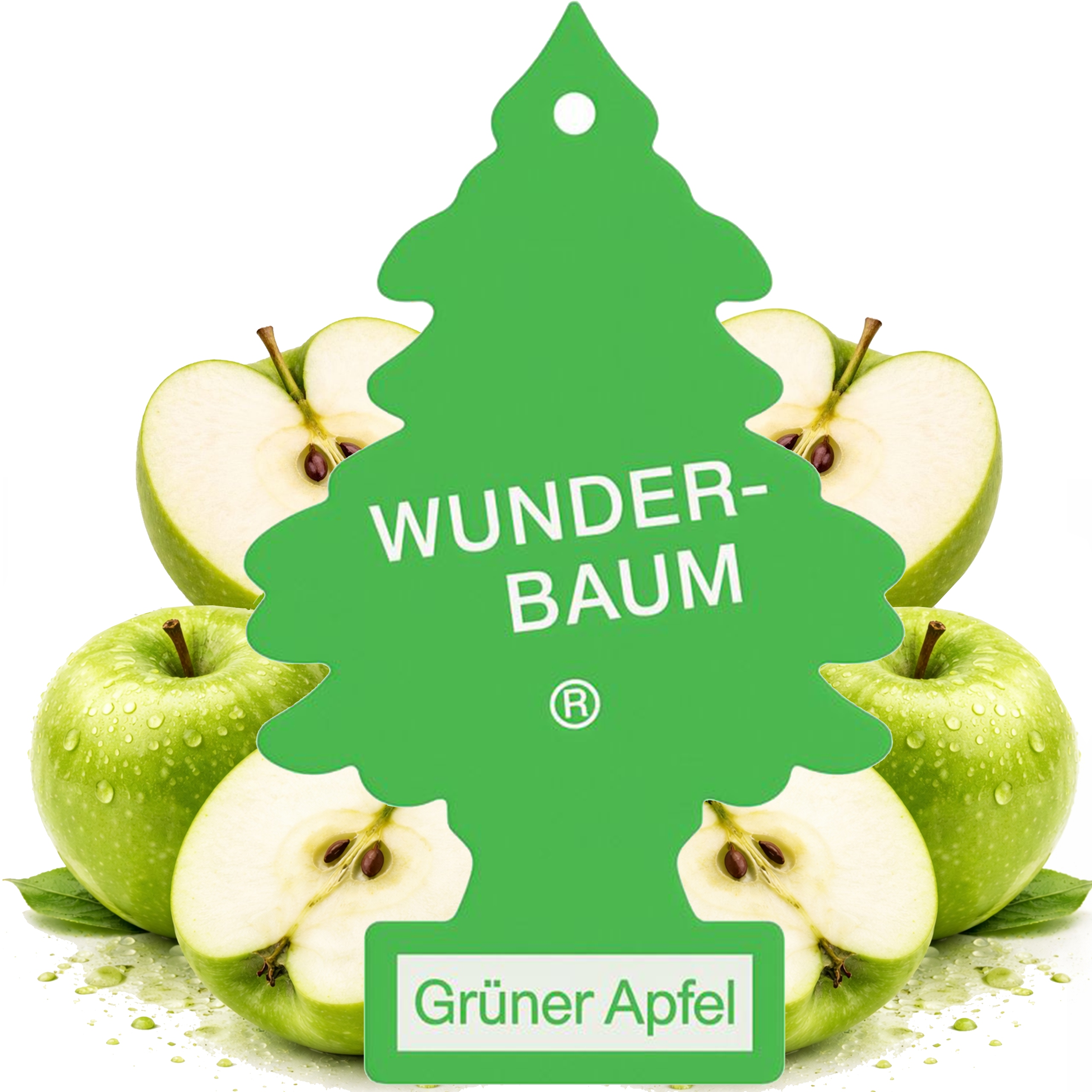 Wunder Baum Zapach Choinka Zawieszka Do Samochodu Auta Zielone Jabłuszko