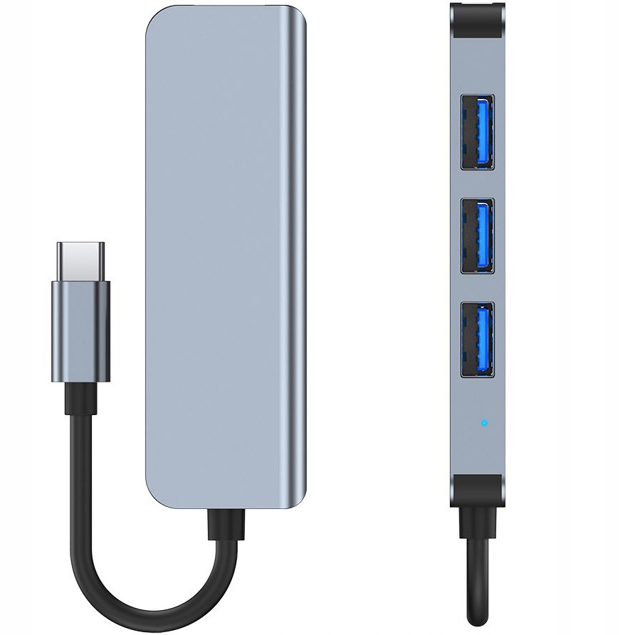 

Adapter Tech-Protect do laptopa Usb-c, 4xUSB-A