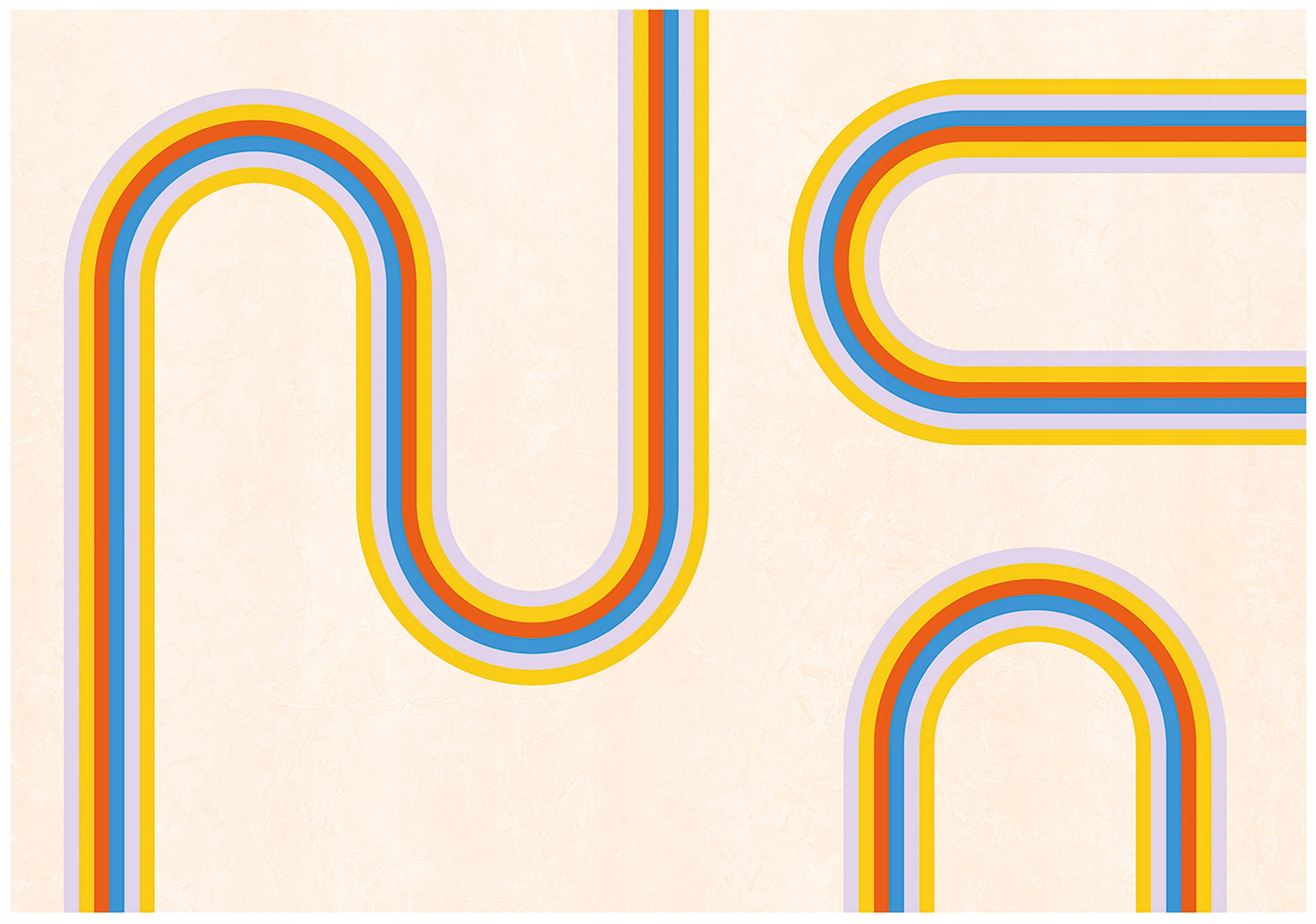 Vinylová Fototapeta Na Flizeline Pre Deti Dievčatá Dúha 416x254