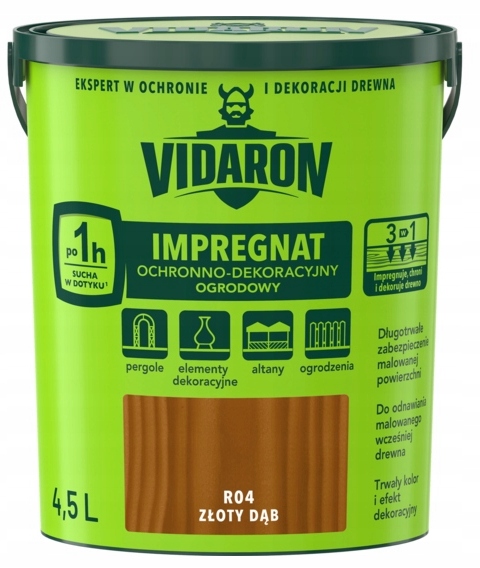 Vidaron Zahradní Impregnace 4,5 L R04 Zlatý Dub