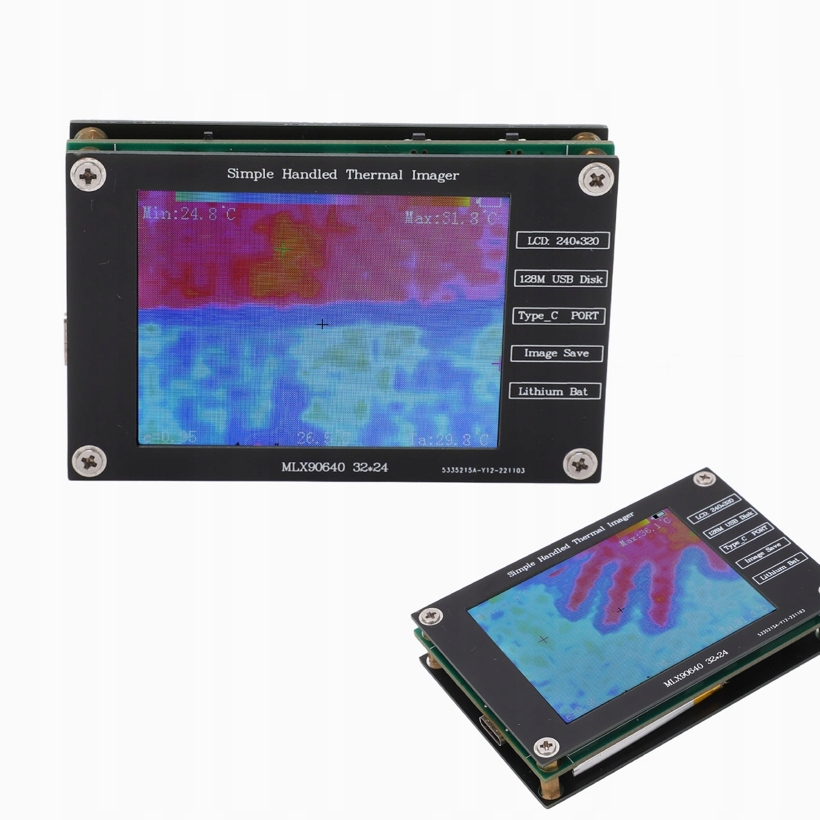 Termokamera Infračervená Digitální LCD Rozlišení 240x320