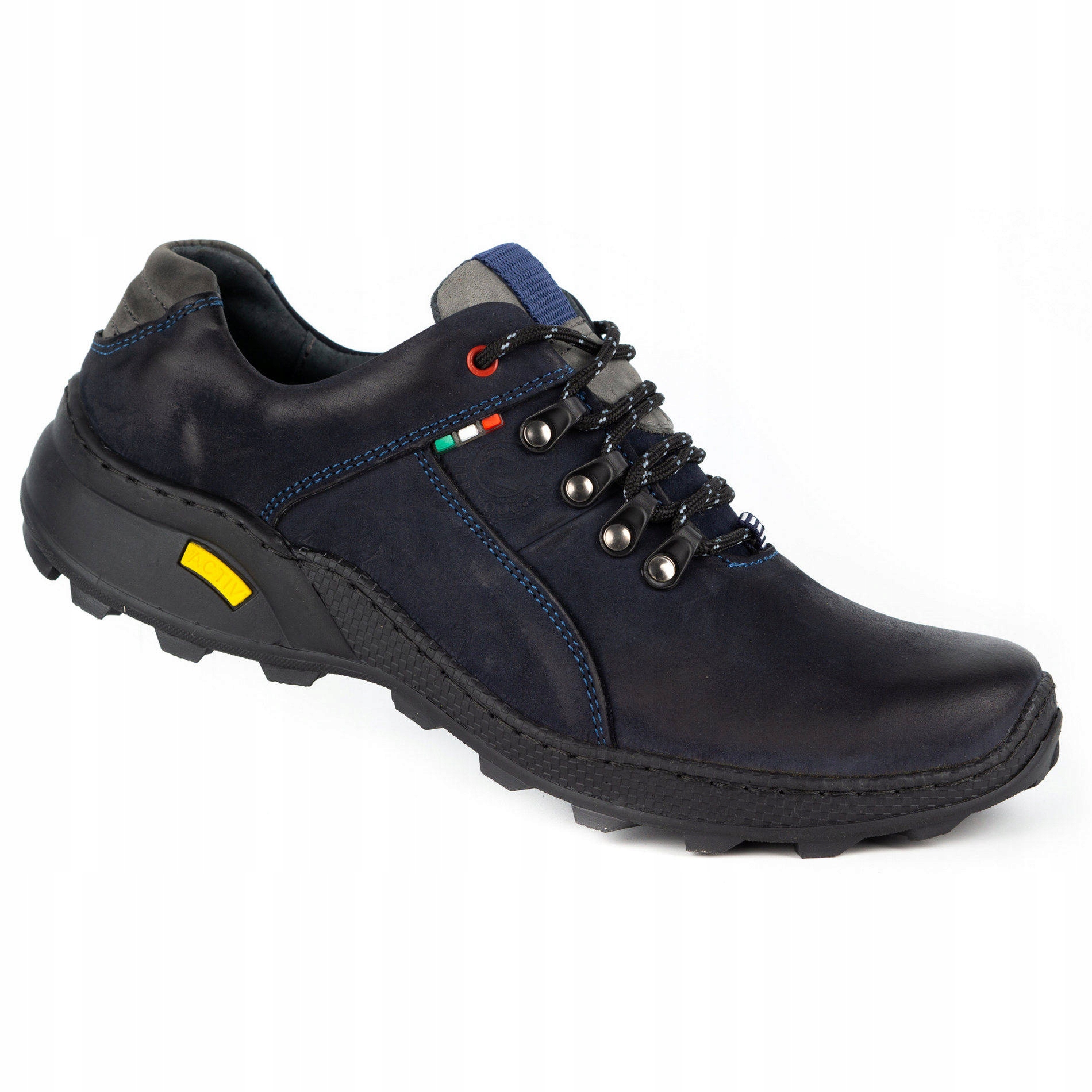 

Buty męskie skóra trekkingowe 296GT granatowe 43