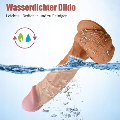 REALISTISCHER Silikonowy Dildo 17cm Miękki Z Przyssawką Dla Kobiet — miniatura 5