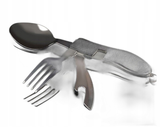 Zestaw sztućców Outdoor Sztućce Turystyczne 4w1