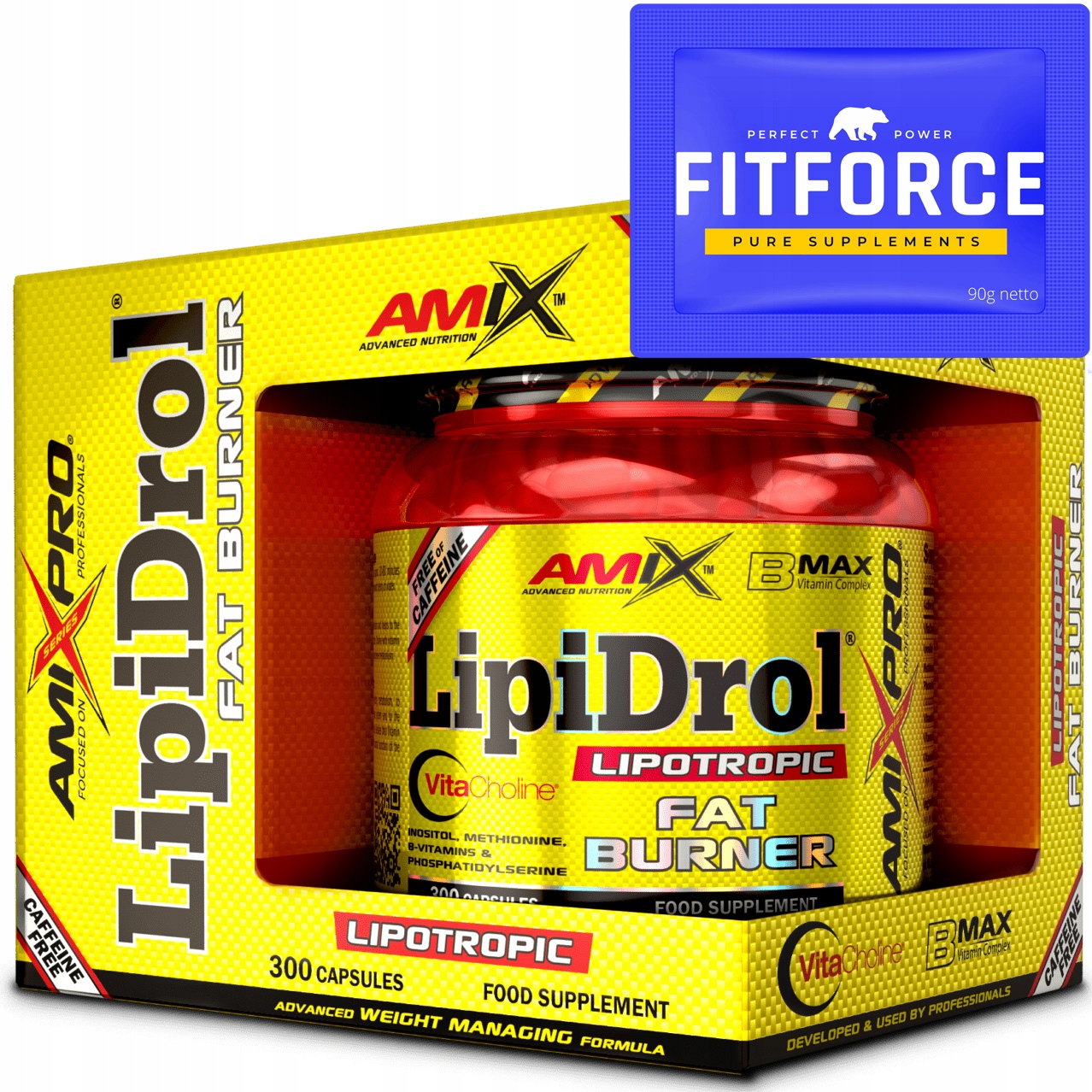 Spalovač tuků Amix LipiDrol 300 kapslí Fat Burner