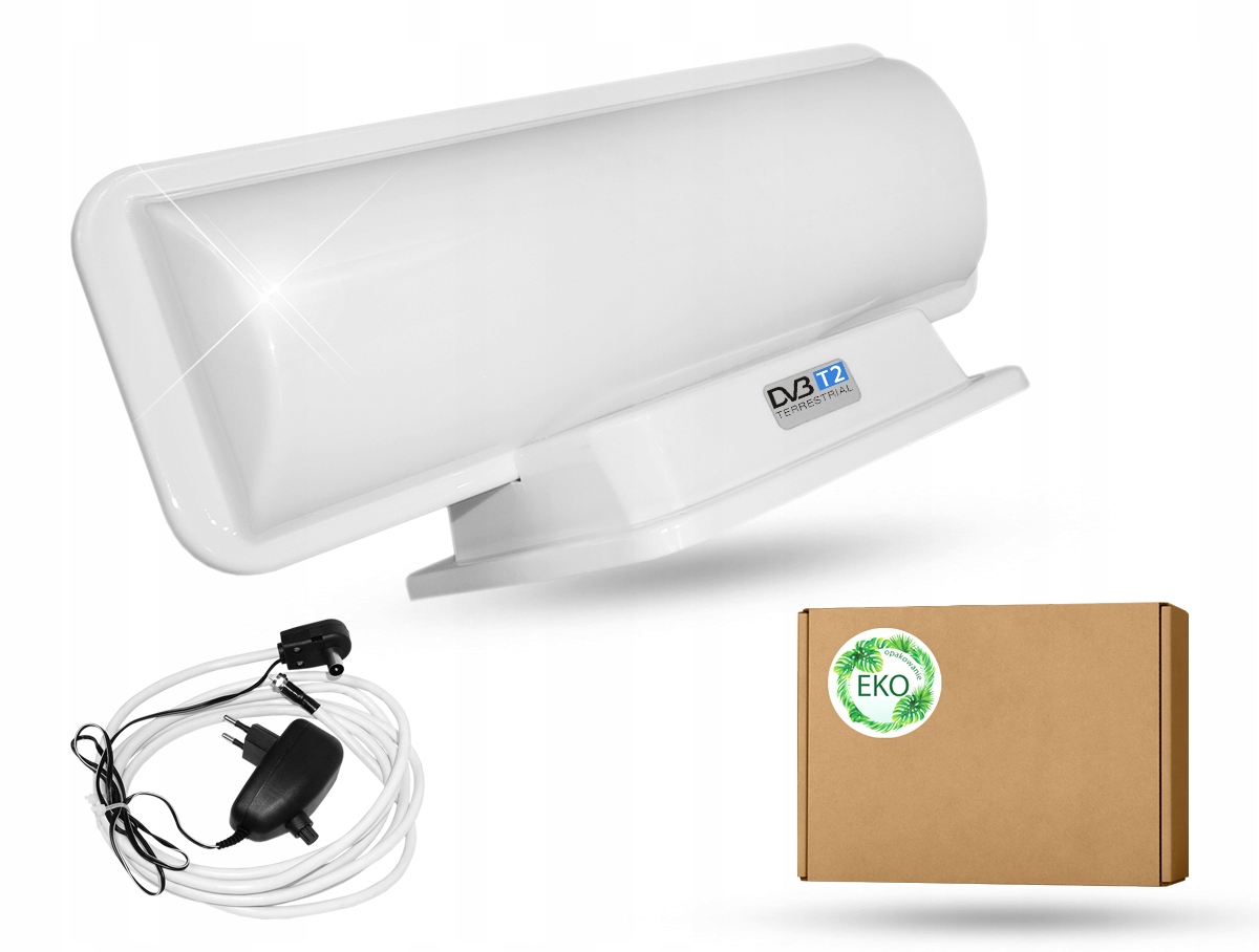 Nejvýkonnější Pokojová Tv Anténa DVB-T2 4K Juno ++45db Polska