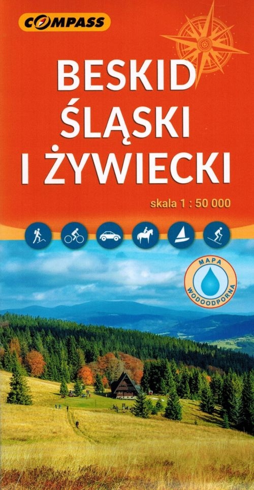 BESKID ŚLĄSKI I ŻYWIECKI MAPA LAMINOWANA TURYSTYCZNA 2026 COMPASS