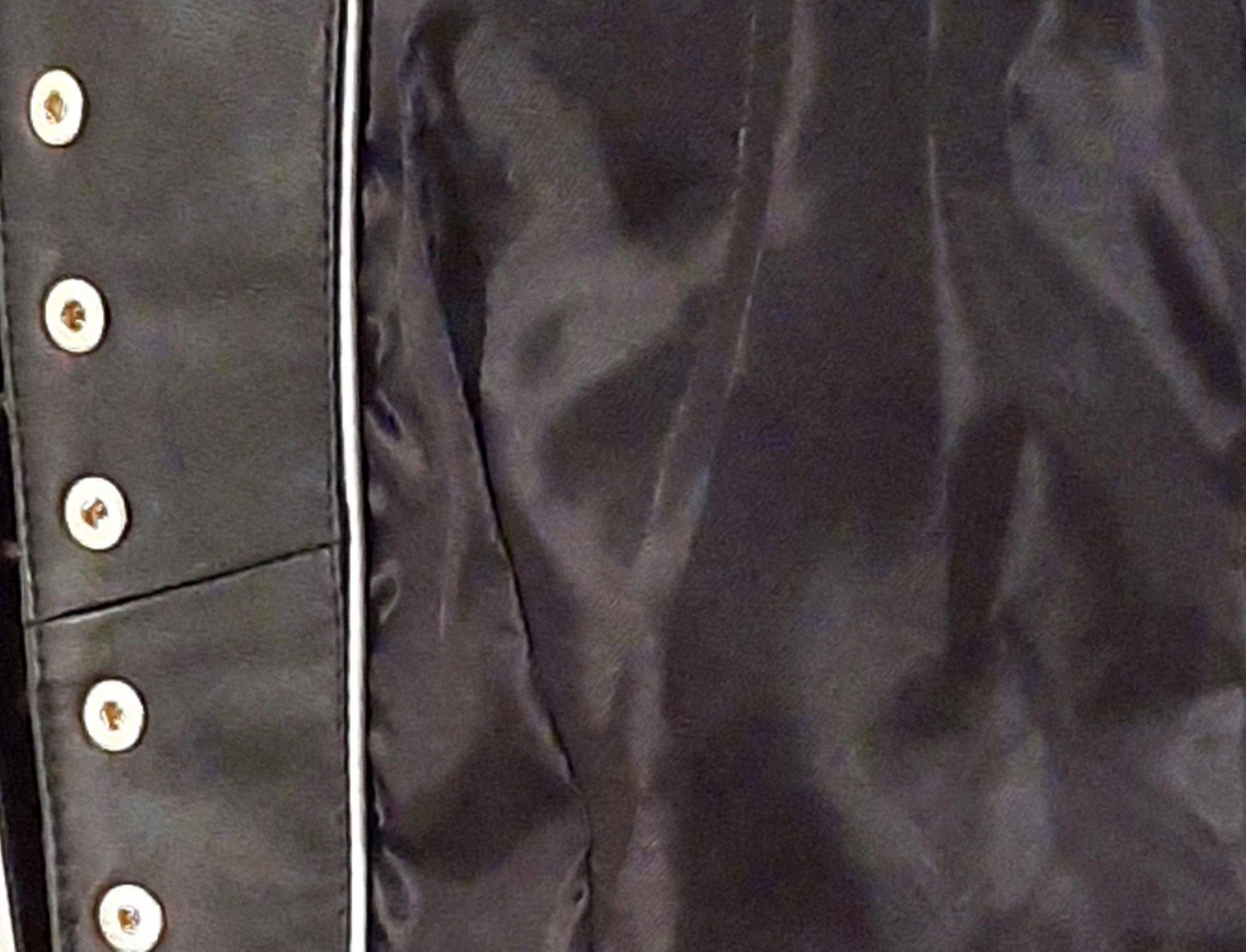 KURTKA SKÓRZANA CHANELKA DAMSKA ZŁOTE LEKKA NOWOŚĆ Długość do bioder