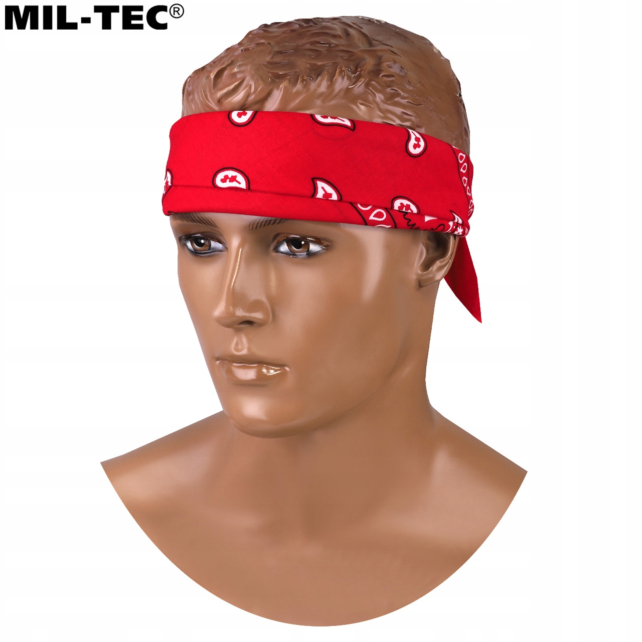 CHUSTA BANDANA BANDAMA WESTERN NA GŁOWĘ MIL-TEC Czerwona Rodzaj bandana
