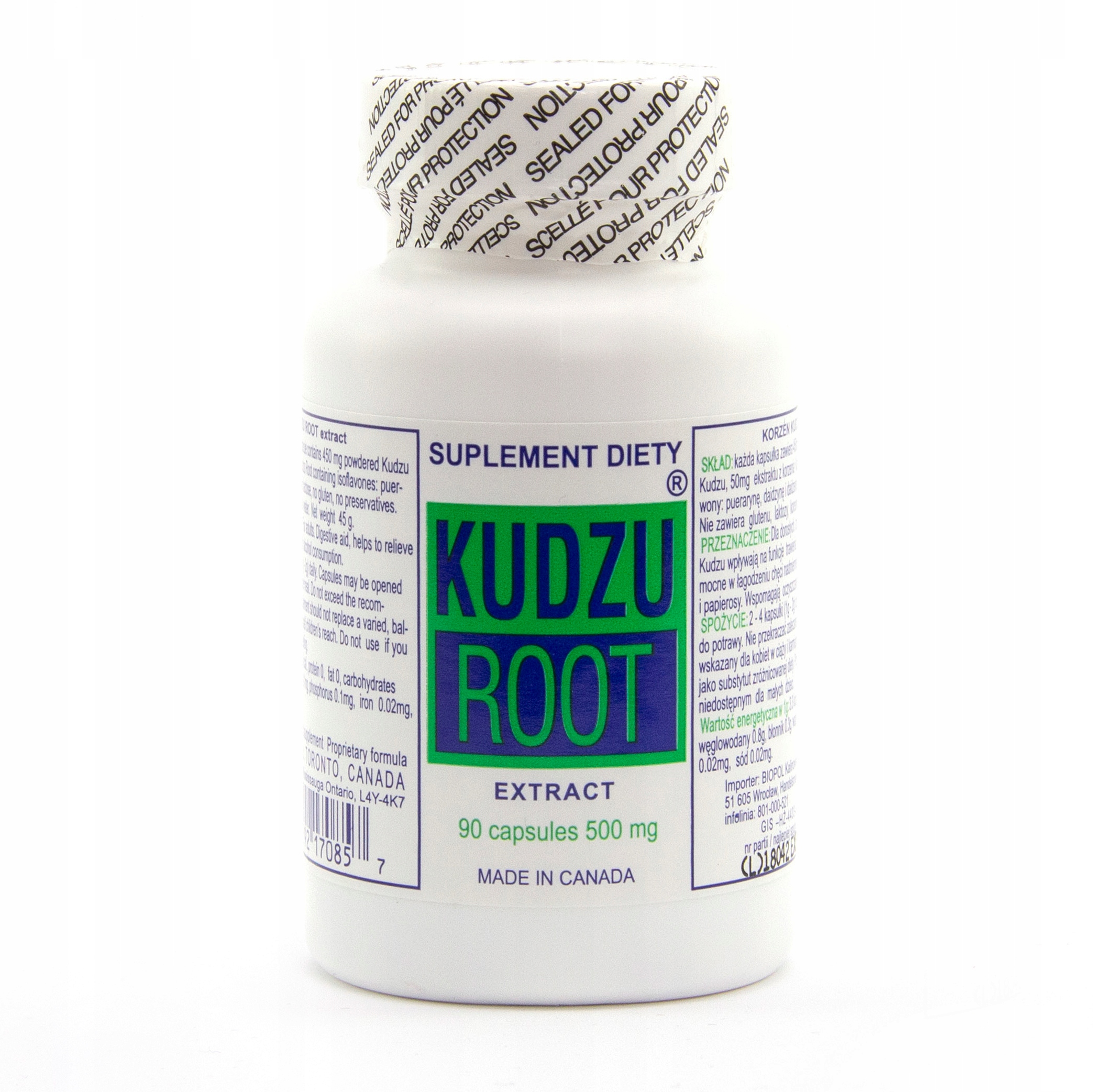 

Kudzu Root 90 kaps. Oryginalne Kanadyjskie nałogi
