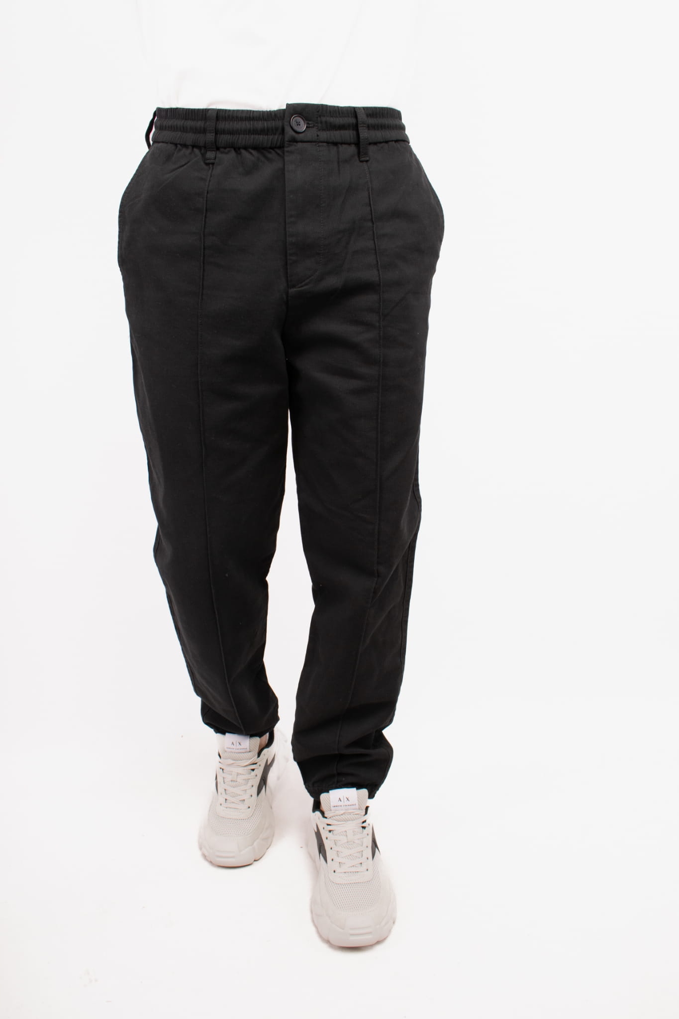 Pánské kalhoty Armani Exchange 6DZPL4 ZN5WZ černé Pants: 32