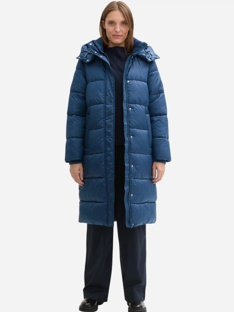 Tom Tailor Modrá Prošívaná Bunda S Kapucí Plus Size 3XL 7FA
