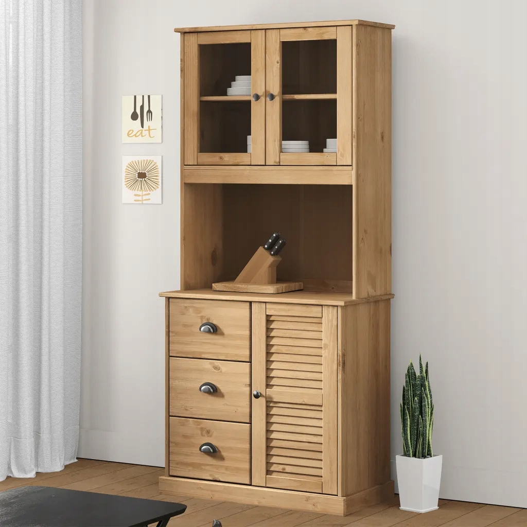 vidaXL Horní díl na toaletní stolek Vigo 78x30x100 cm masivní borovice