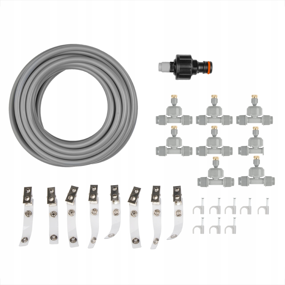 MGIEŁKA OGRODOWA WODNA KURTYNA WODY 6M + MOCOWANIA ZRASZACZE WĄŻ ZESTAW EAN (GTIN) 5907544449645