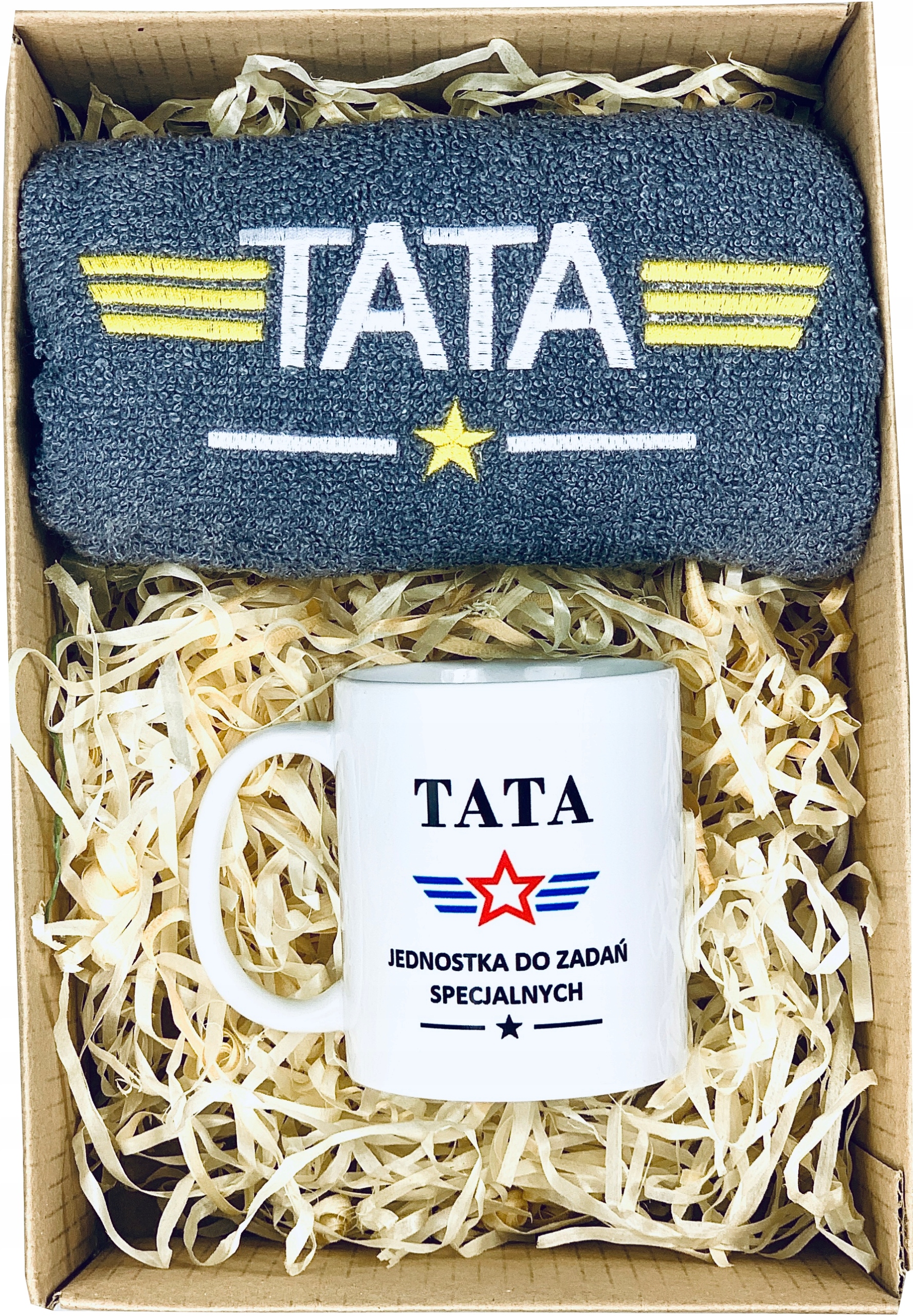 

Gotowy Na Dzień Taty Kubek Ręcznik Tata