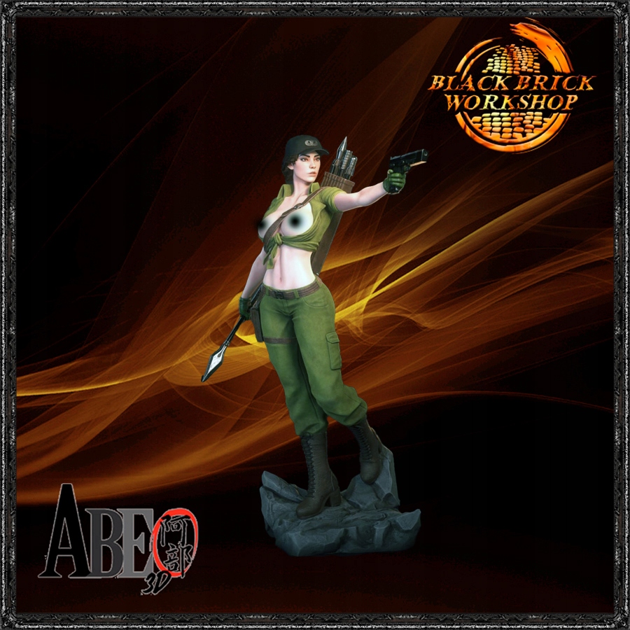 Lady Jaye Unpainted Abe 3D Měřítko 1/9 (200mm) (nsfw) 3D tisk