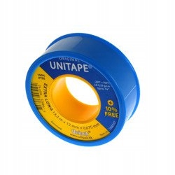

Taśma teflonowa Unitape 13,2m x 12mm x 0,075mm