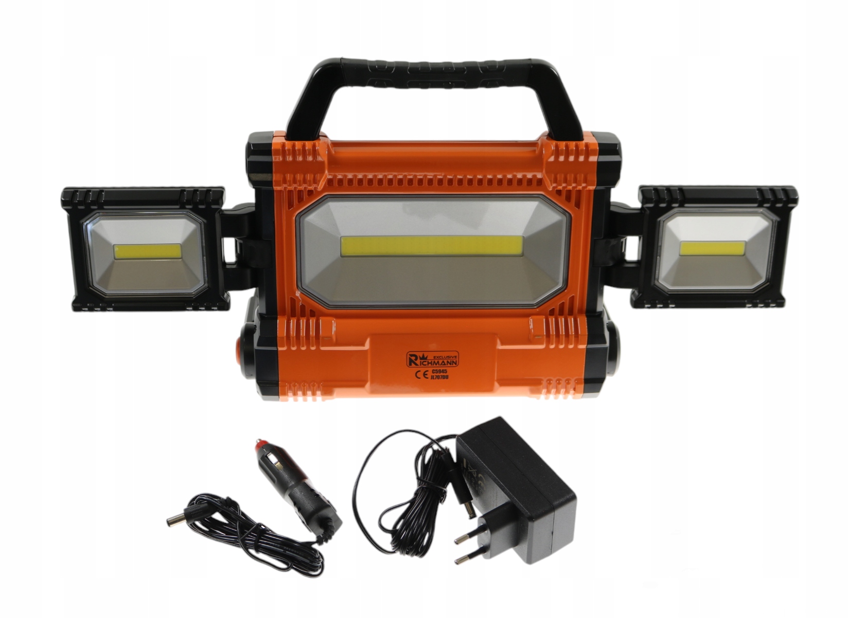 LAMPA AKUMULATOROWA WARSZTATOWA HALOGENOWA COB-LED 30W+2X10W RICHMANN