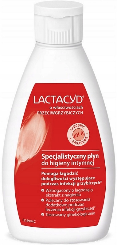 Lactacyd PRZECIWGRZYBICZY Płyn do Higieny Intymnej - zapas 200 ml