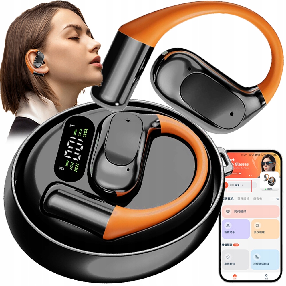 Bluetooth Sluchátka S Ai Překladatelem 139 Jazyků Luetooth Překlad