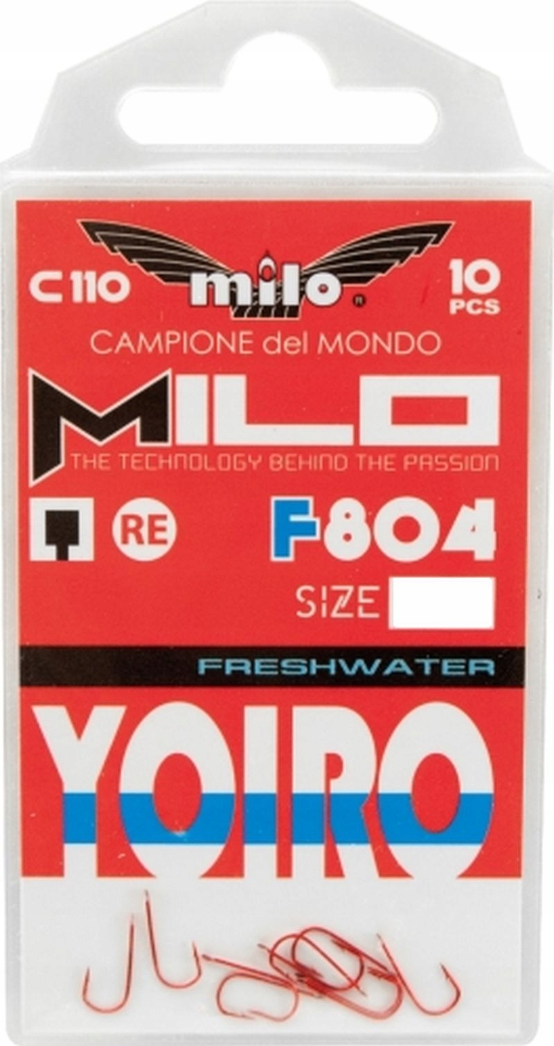 Haczyki z zadziorem Milo Yoiro F804 10 szt. nr 20