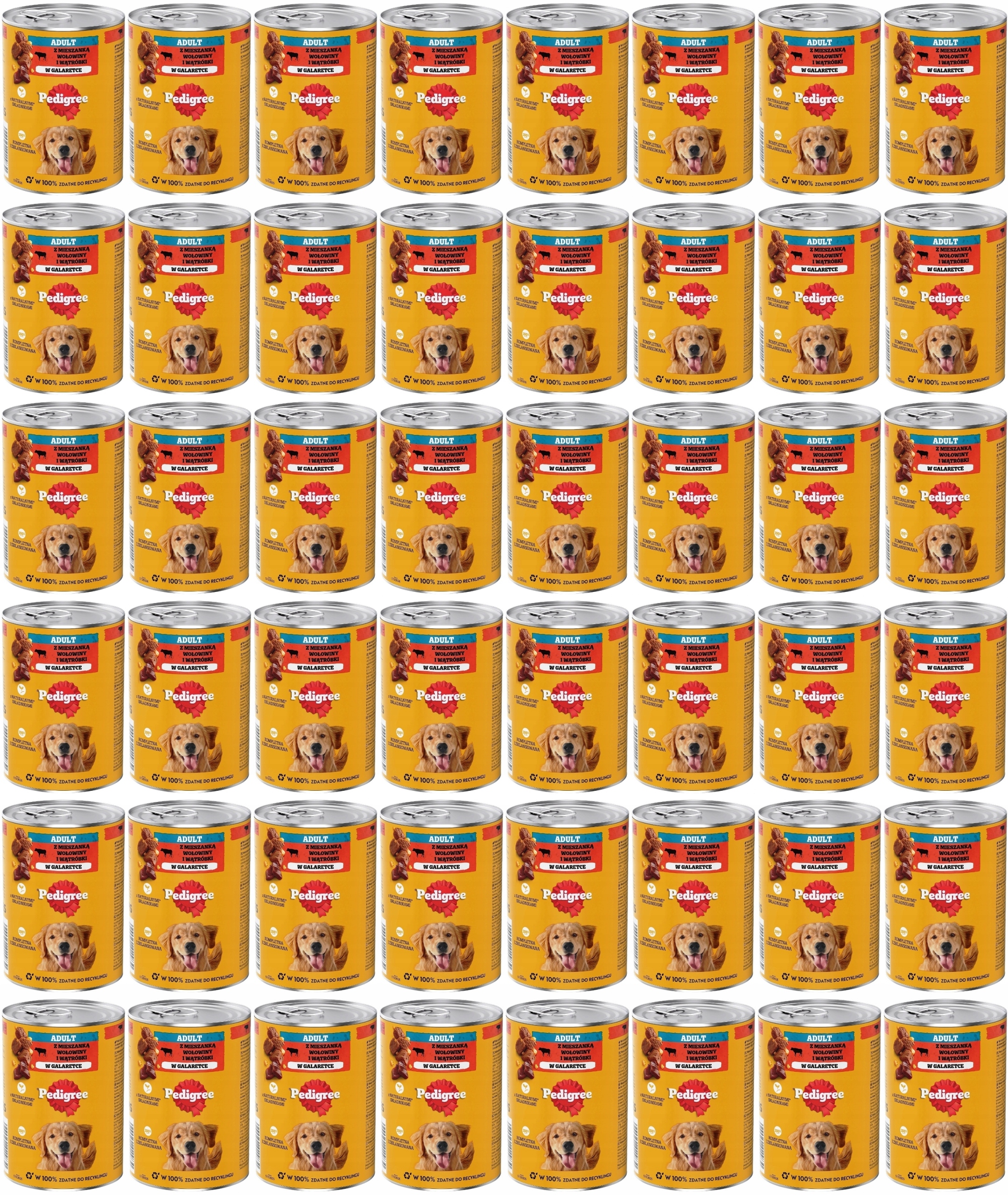 Levně Pedigree Adult Hovězí maso v želé 48 x 400 g