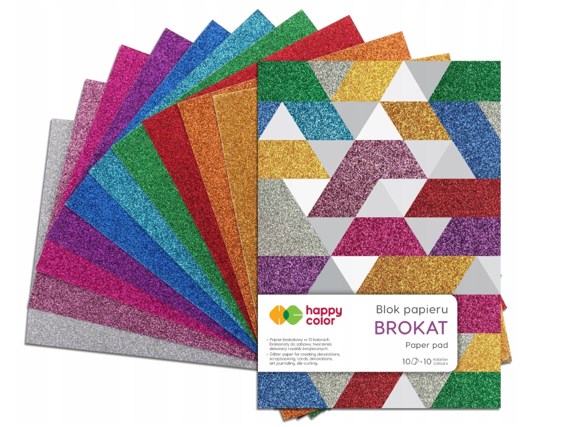 

Blok papier Brokatowy A4 10 arkuszy