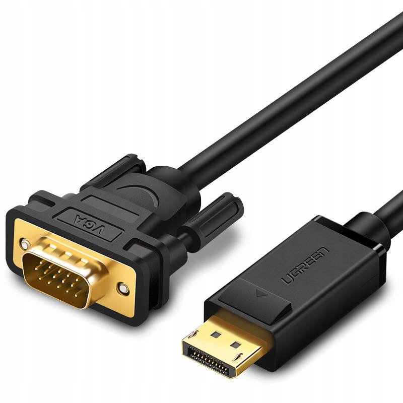 

Kabel Przewód Displayport Do Vga Ugree Fullhd 1.5M