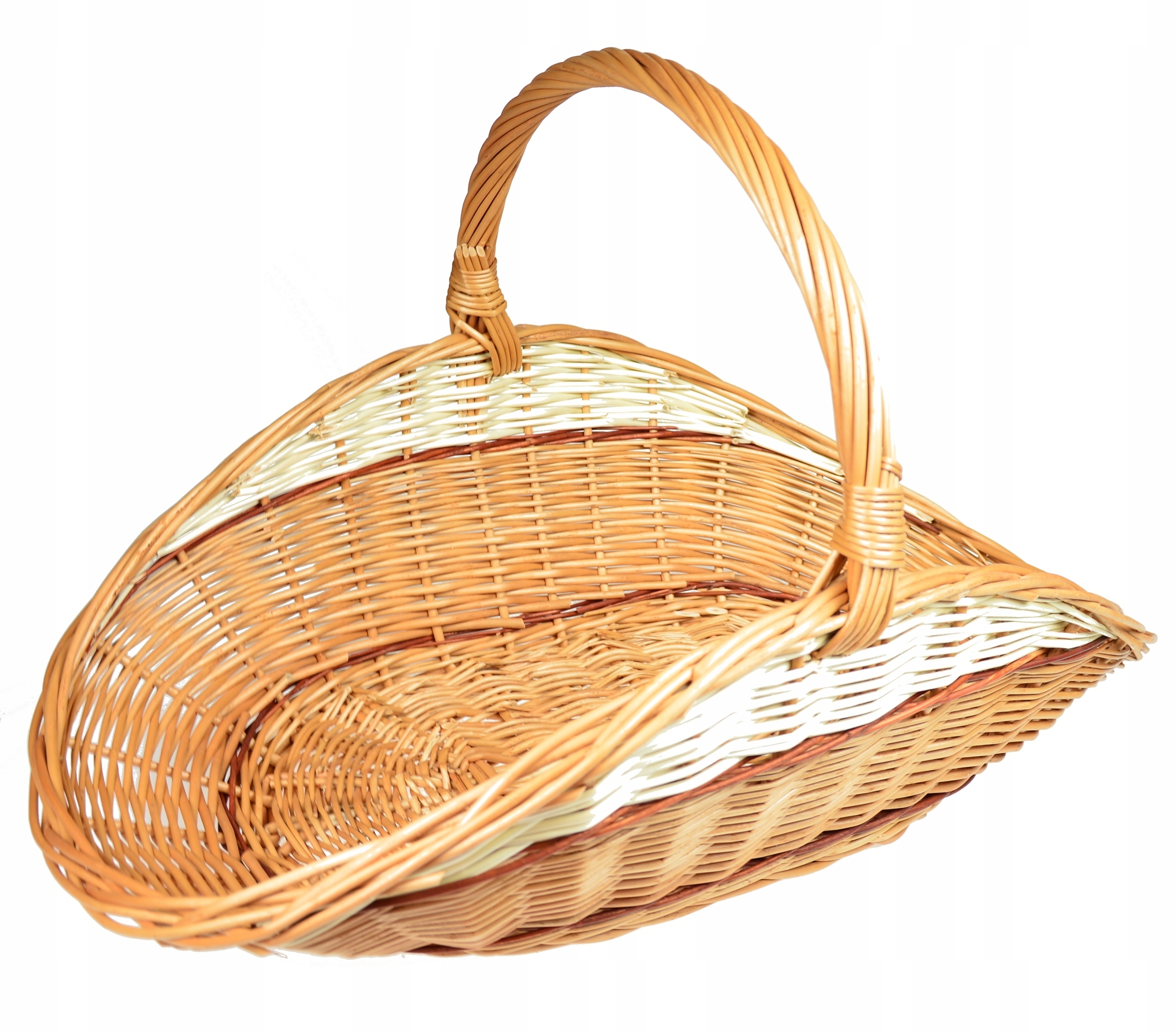 Wiklinowy KOSZ NA DREWNO koszyk do kominka XL 68cm Marka inna