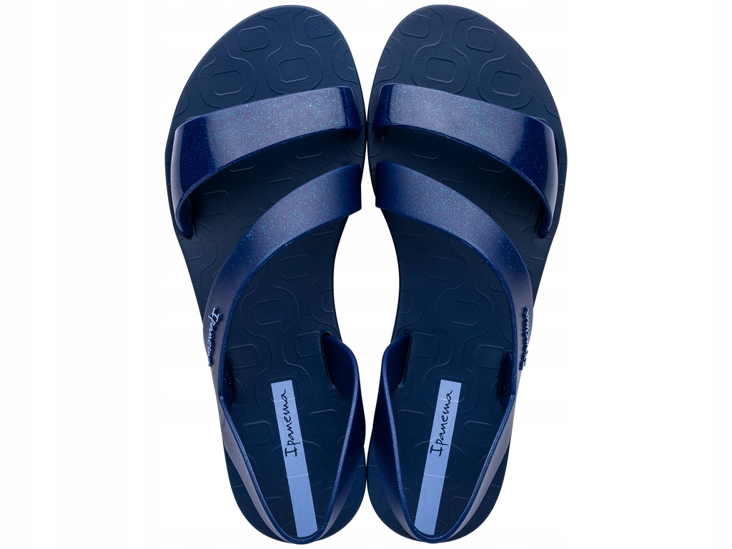 Sandały damskie Sportowe Ipanema Vibe Płaskie Eleganckie Wygodne Granat 38