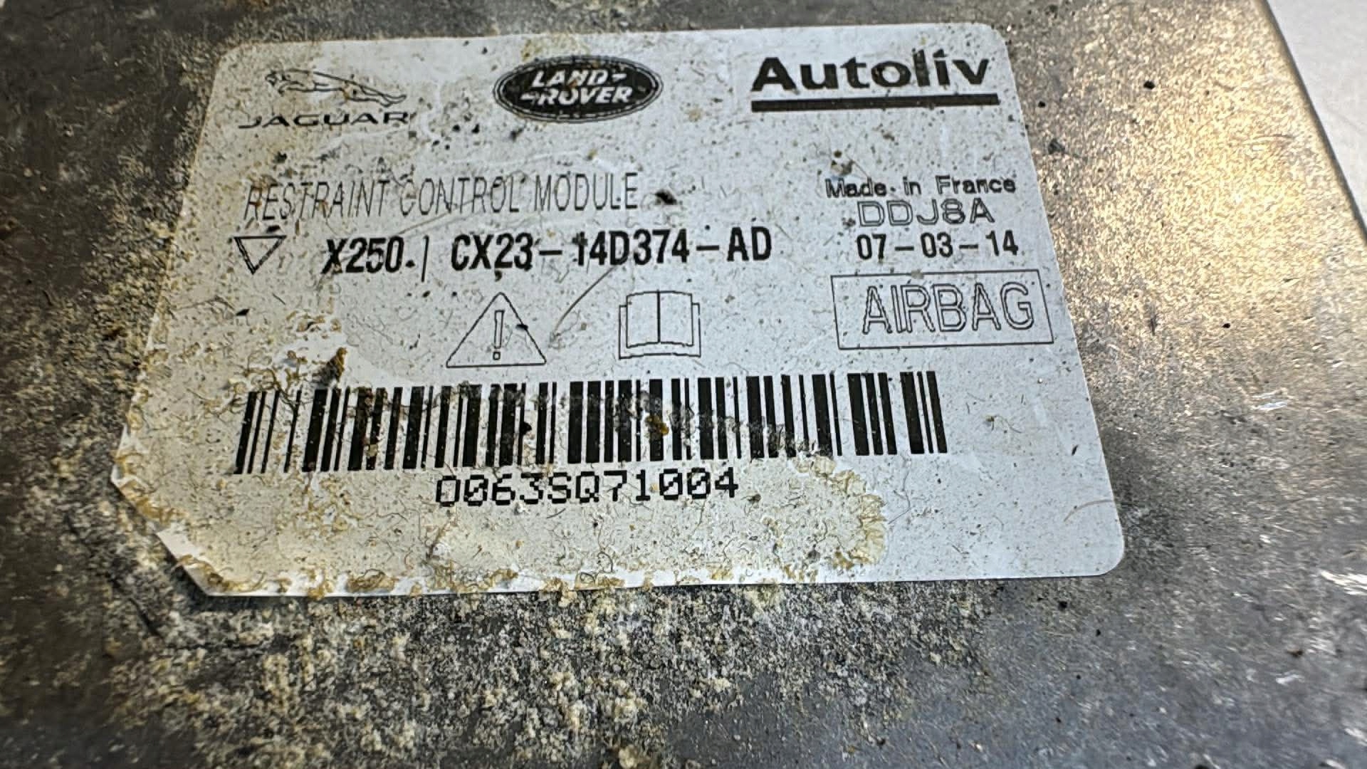 JAGUAR e X250 LIFT 2.2 D Centralina modulo sensor airbag CX23-14D374-AD