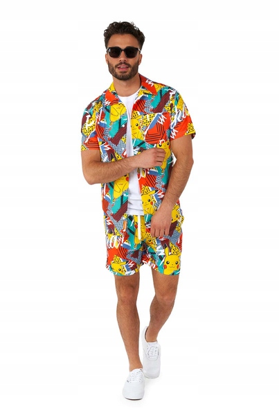 Letní Sada Pika Pikachu Pokémon Opposuits S Licencí Převleku M