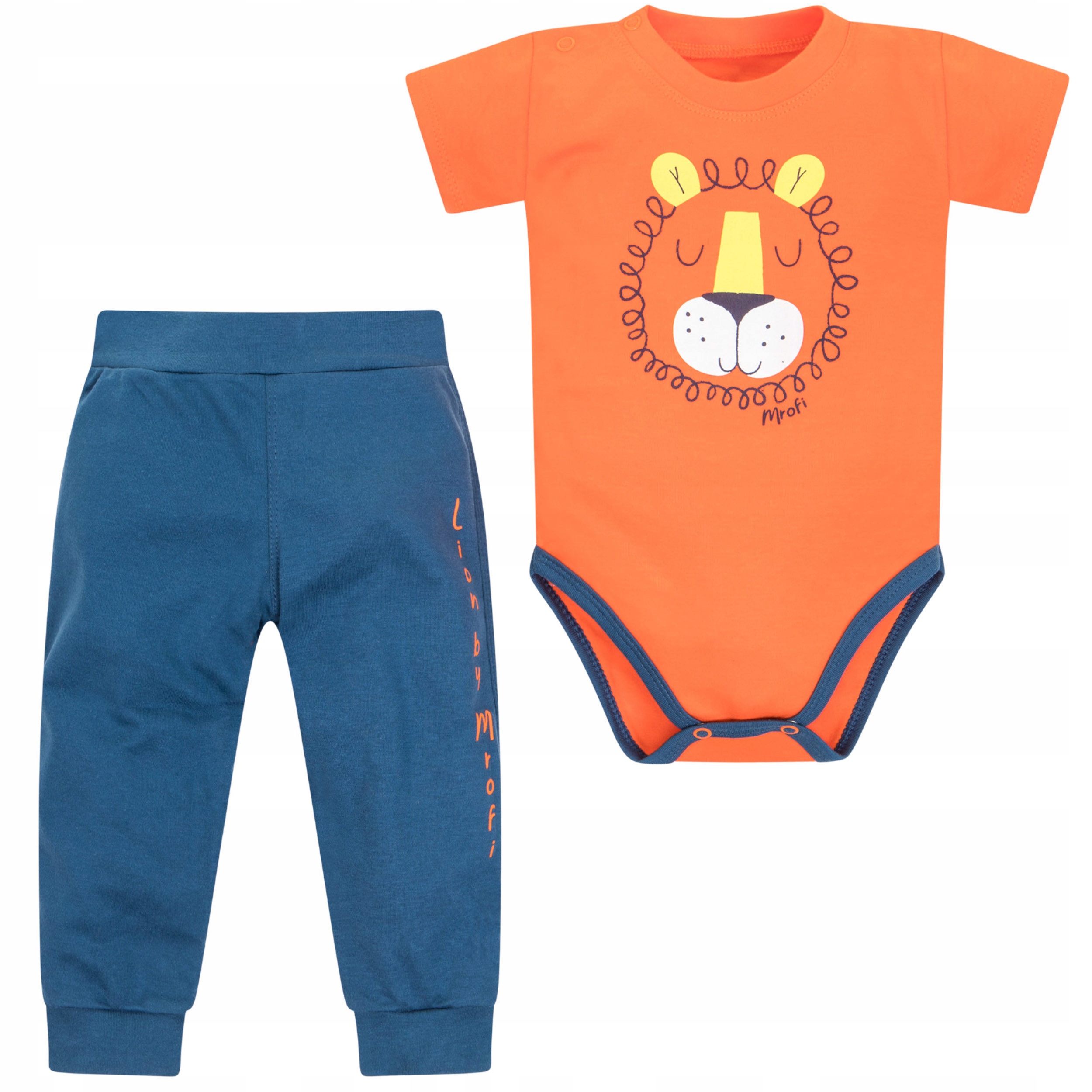 

Komplet Body i Spodnie Lew 74 dres chłopiec Mrofi