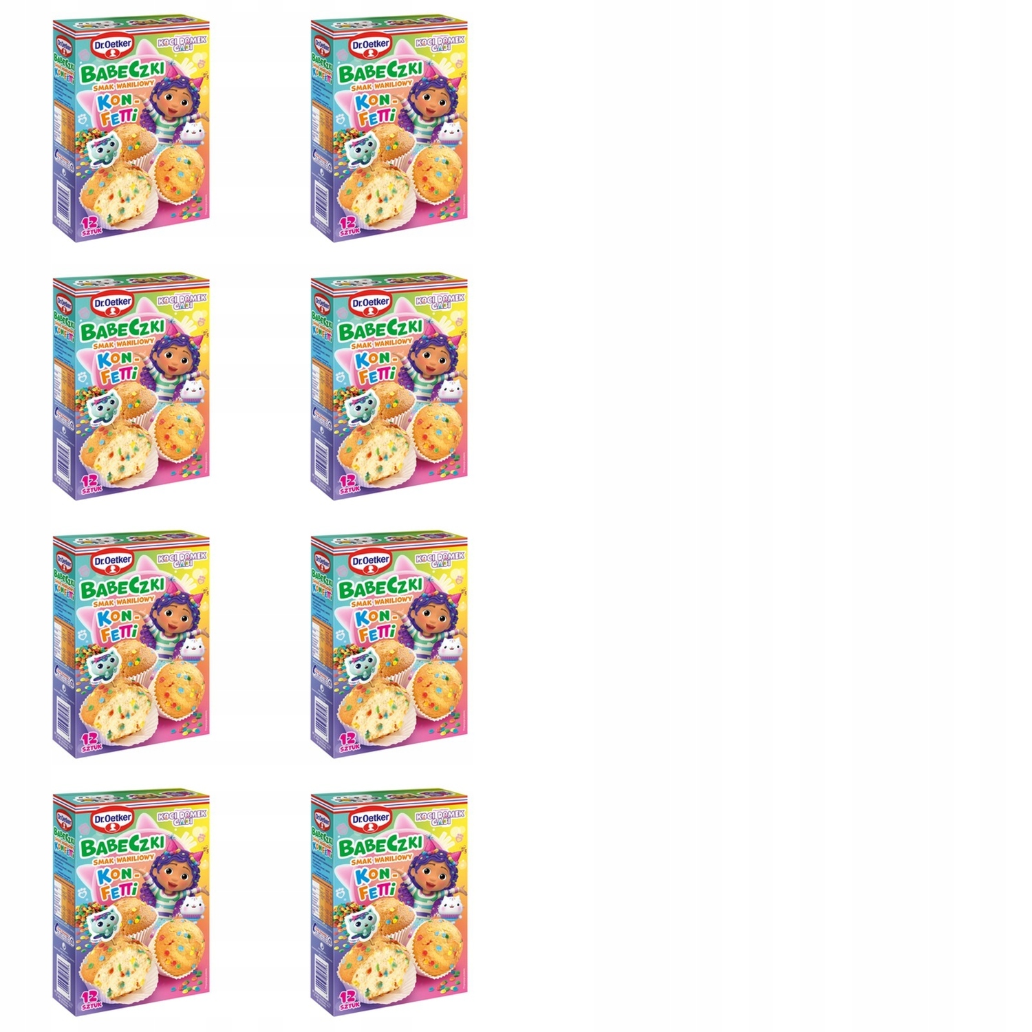 8 x 300 g Dr. oetker konfetové muffiny gabi