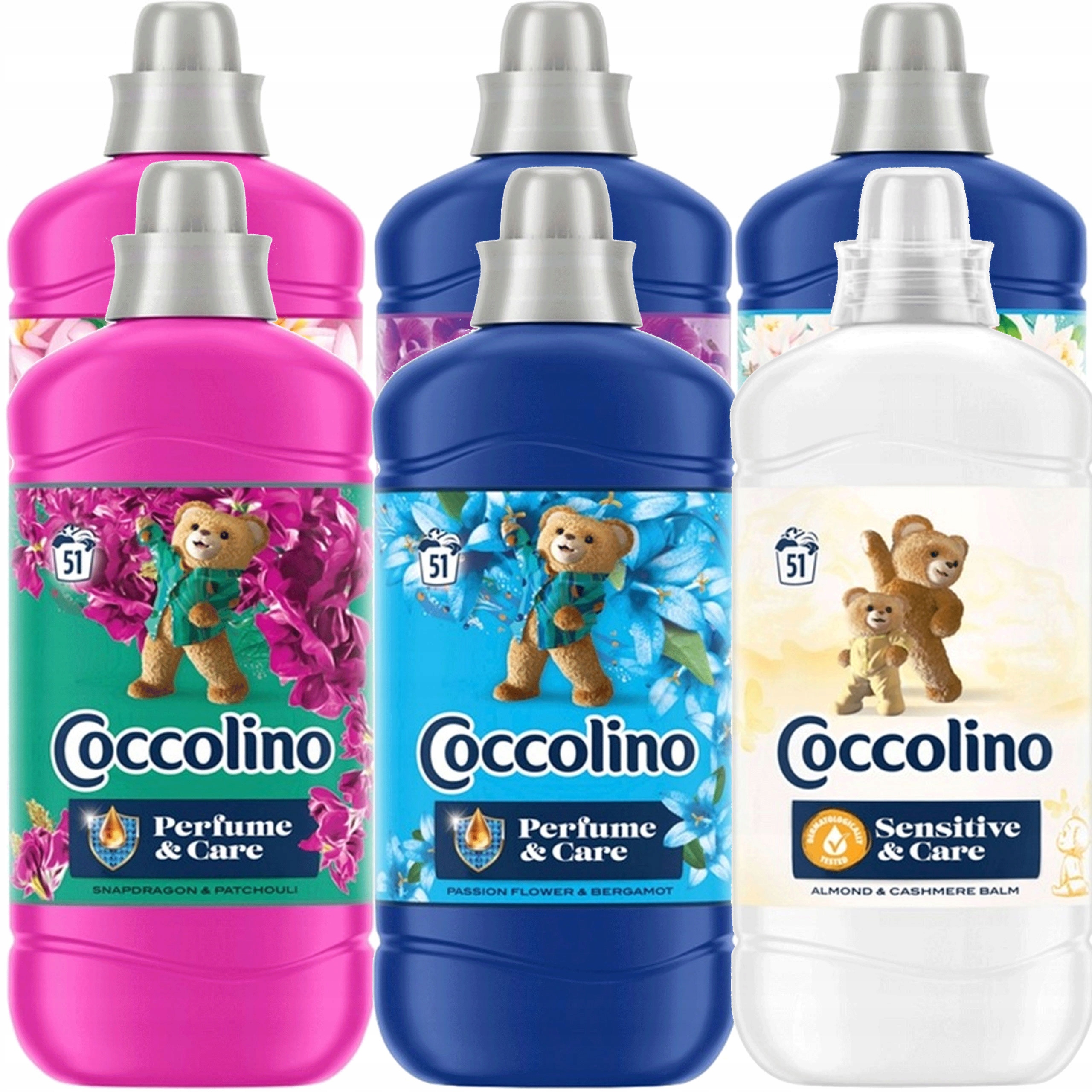 Levně Sada Coccolino Creations Tiare Flowers & Snapdragon 1,275l x6 MIX 7,65l