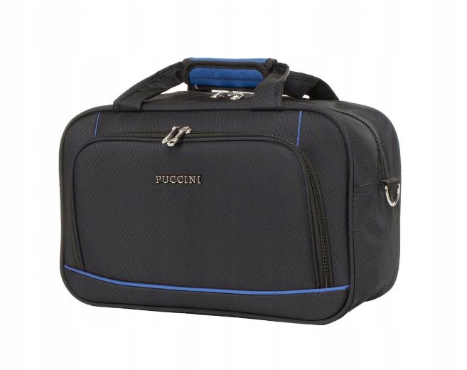 Torba podróżna Puccini New Padwa BM20510-17 Czarno-Niebieska Do samolotu