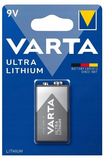 

Bateria Litowa Varta Ultra Lithium 6LR61 6F22 9V