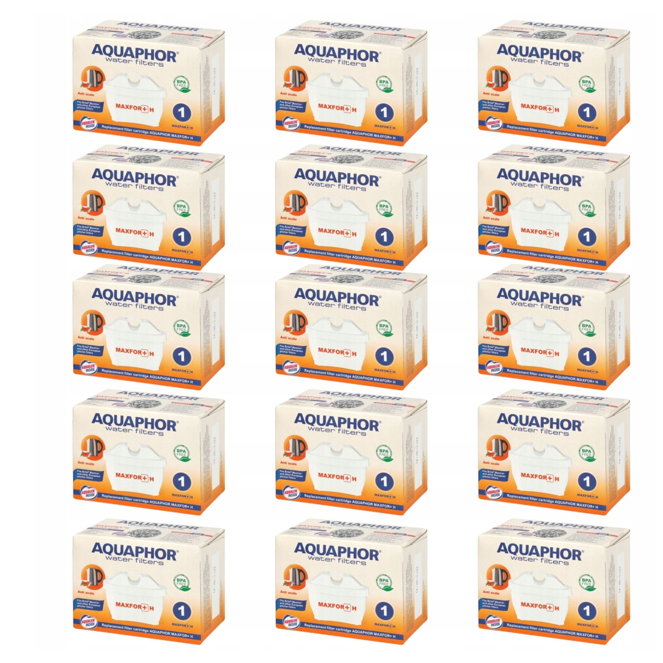 Filtr na tvrdou vodu Aquaphor Maxfor+ H náhradní náplň do džbánu 15 ks
