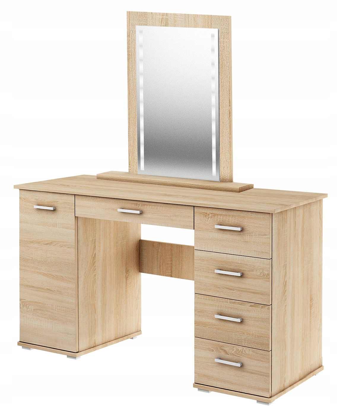 TOALETKA SZUFLADY WIZAŻ MAKIJAŻ Z OŚWIETLENIEM LED Szerokość mebla 124 cm