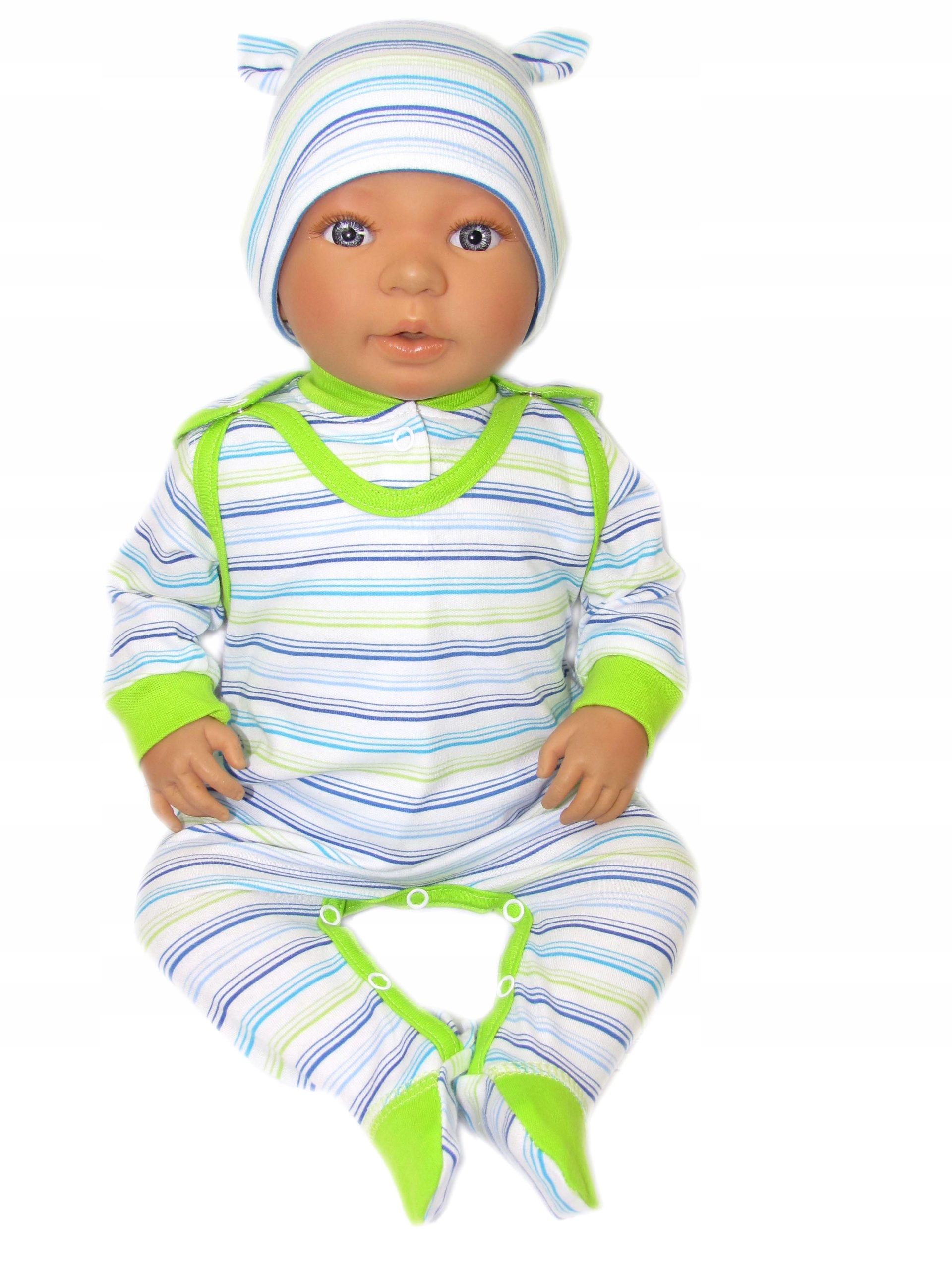 KOMPLET NIEMOWLĘCY ŚPIOCHY + KAFTANIK r.68 /11/ Rozmiar (new) 56 (51 - 56 cm)