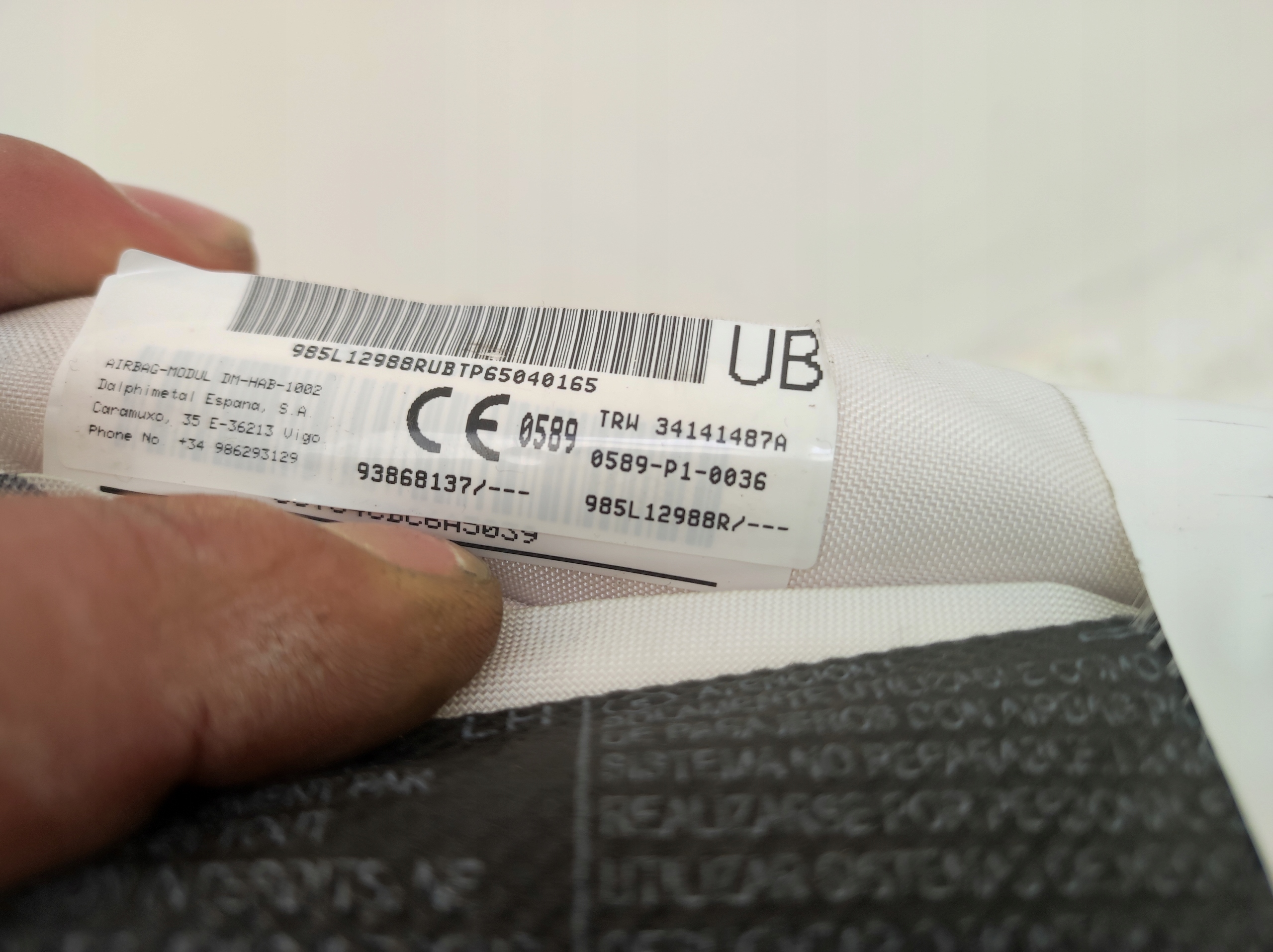 пиропатрон левый TALENTO II 2 VIVARO b TRAFIC III 3