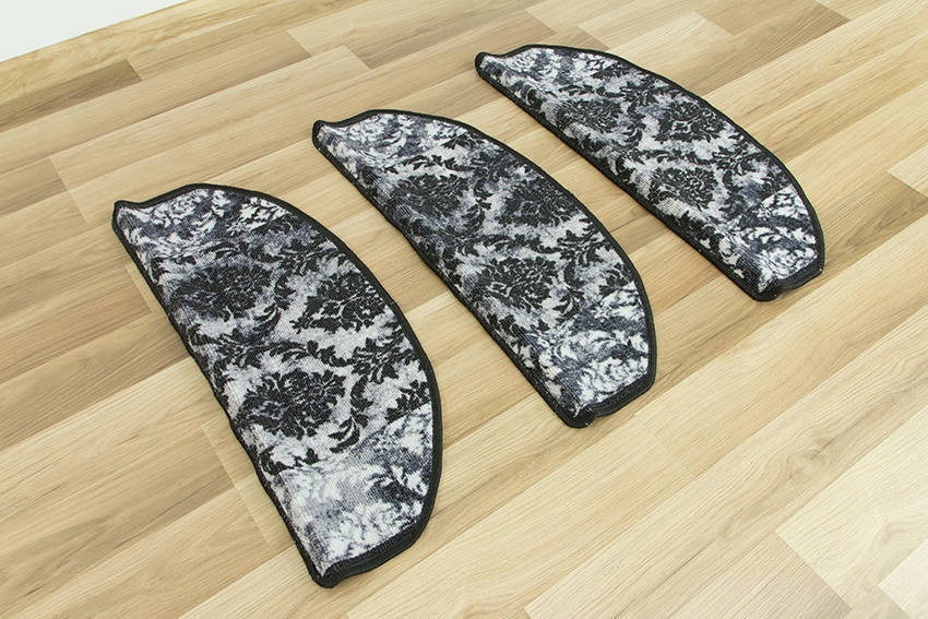 SZARE NAKŁADKI NA SCHODY ORNAMENT W STYLU GLAMOUR Informacje dodatkowe właściwości antypoślizgowe