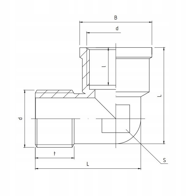 PERFEXIM KOLANO MOSIĘŻNE WZMOCNIONE WZ PHA-311 1" 07-011-0250-000 Marka Perfexim