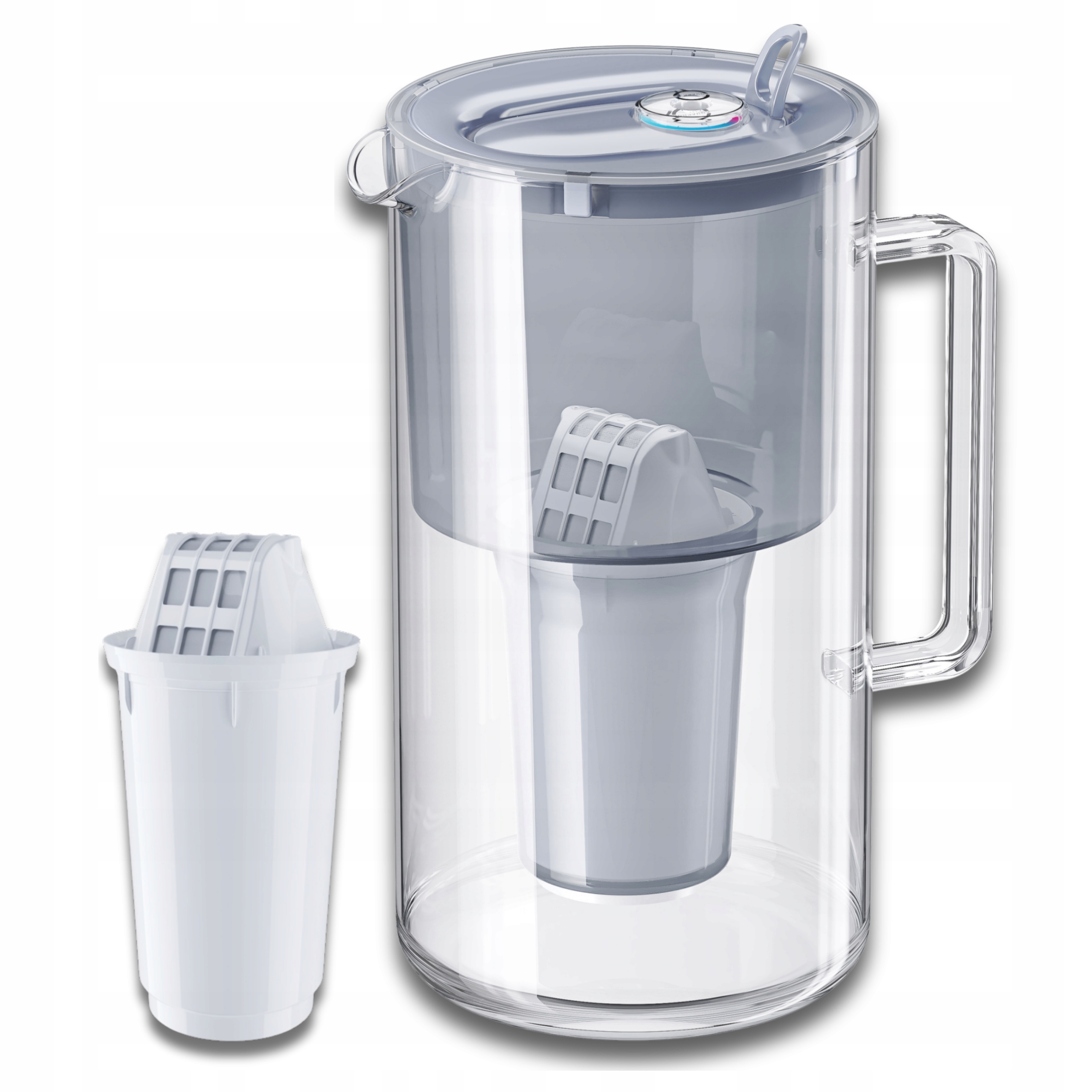 Filtrační konvice skleněná Aquaphor Nord 2,5 l s náplní A5 (350 l), šedá