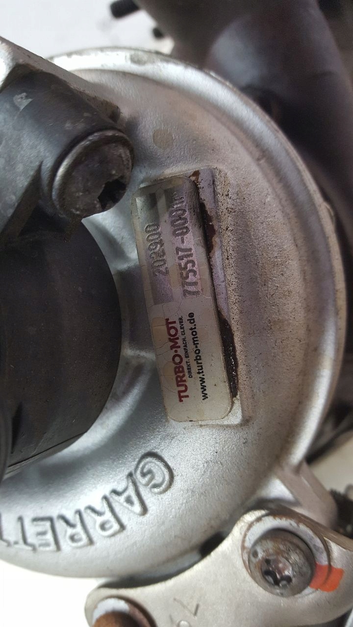 turbo VW Touran II 1,6 TDI