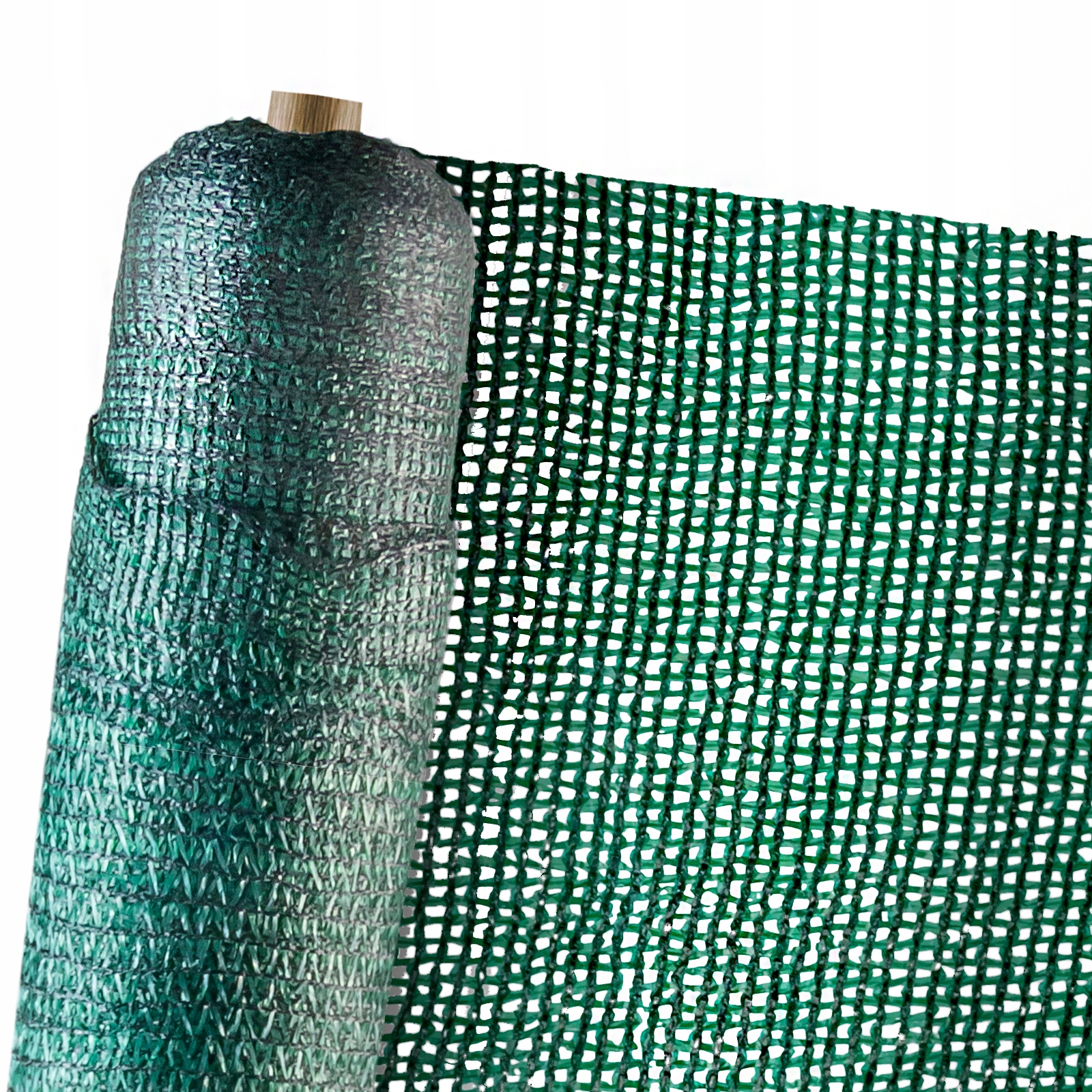 Siatka Maskująca cieniująca zielona na Ogrodzenie płot 80% Osłona 1m 25m